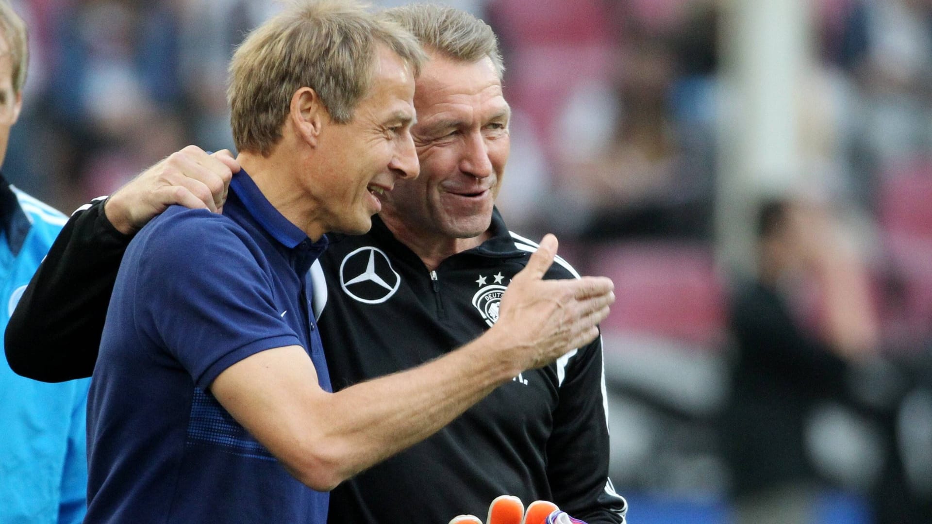 Jürgen Klinsmann und Andreas Köpke: Sie arbeiteten jahrelang beim DFB zusammen. Jürgen Klinsmann und Andreas Köpke: Sie arbeiteten jahrelang beim DFB zusammen.