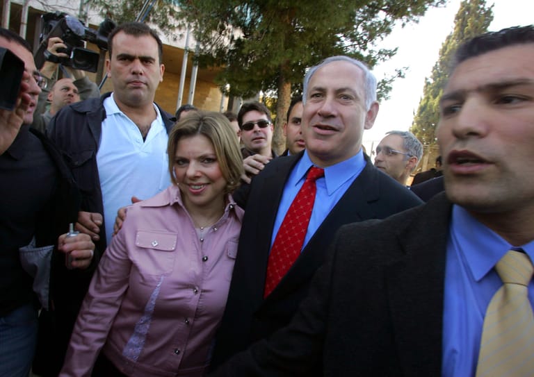 Benjamin Netanjahu mit seiner Ehefrau Sara, 2005