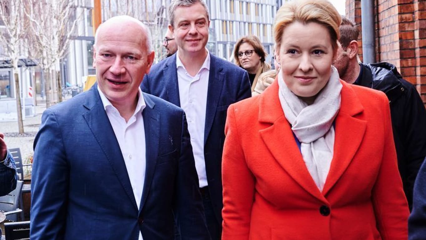 Kai Wegner (CDU) und Franziska Giffey (SPD): Die beiden wollen in Zukunft zusammen die Hauptstadt regieren.