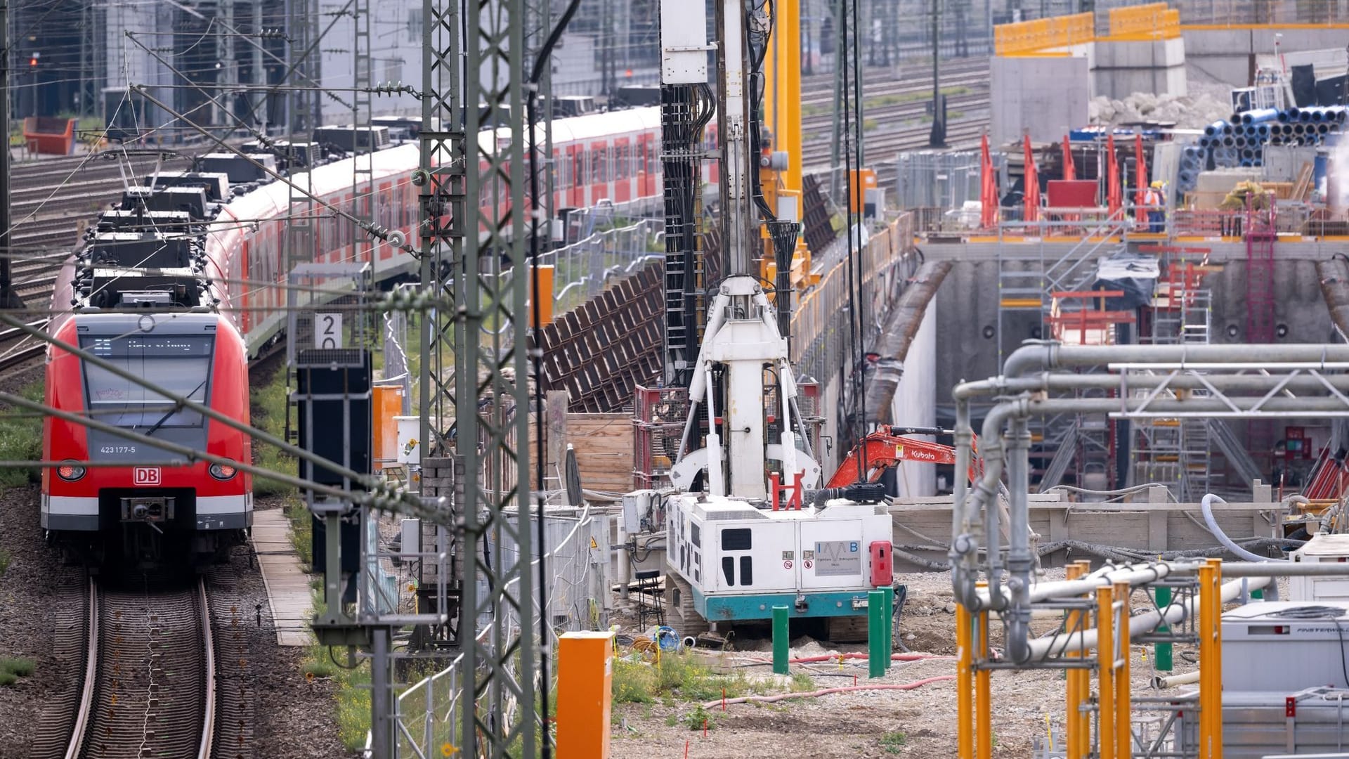 Baustelle der zweiten S-Bahn-Stammstrecke in München