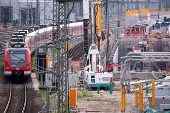 Baustelle der zweiten S-Bahn-Stammstrecke in München