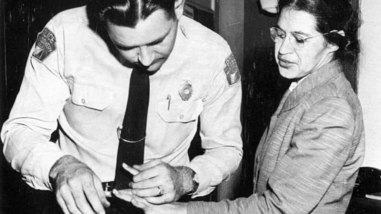 Rosa Parks auf dem Polizeirevier.