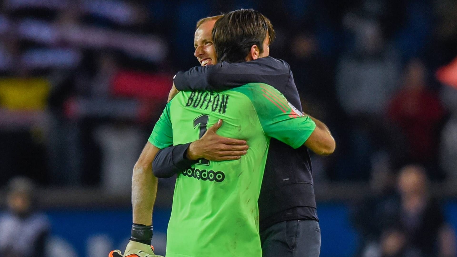 Gianluigi Buffon und Thomas Tuchel: Zu der Zeit waren beide bei Paris St. Germain angestellt.