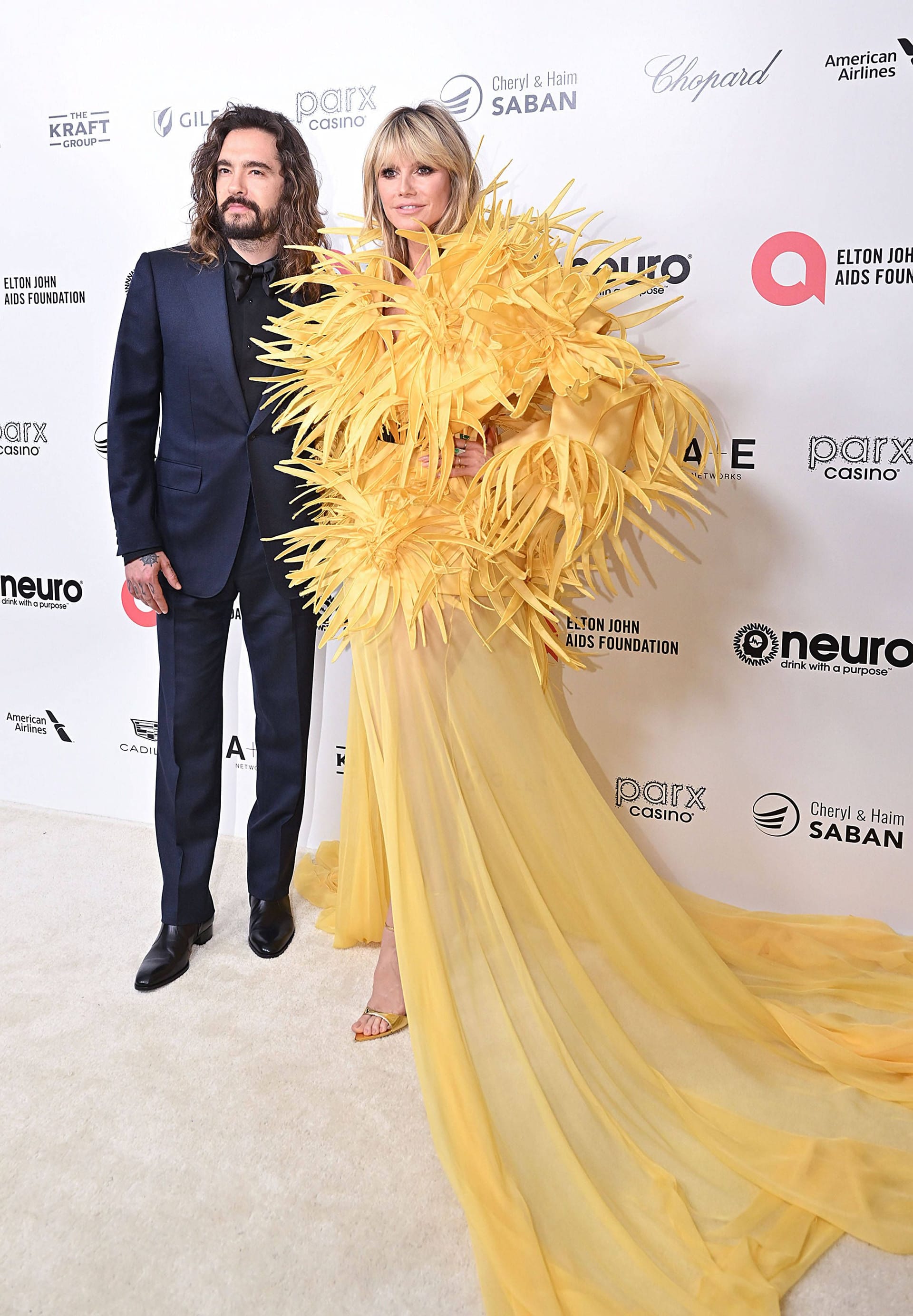 Tom Kaulitz und Heidi Klum: Besonders das Kleid des Models fiel auf.
