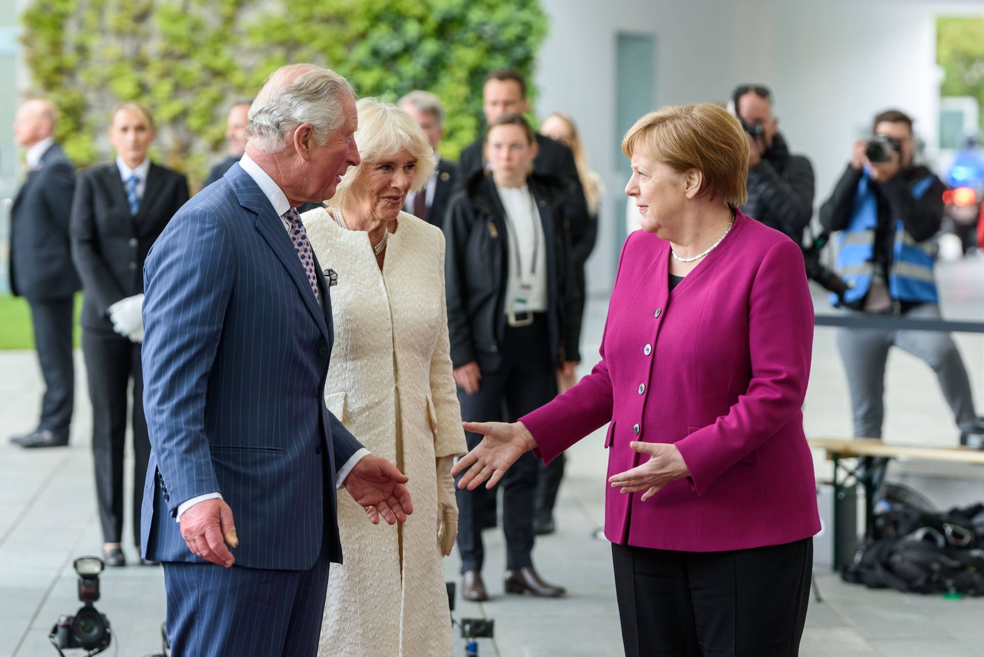 Alte Bekannte: Charles und Merkel trafen sich bereits des Öfteren.