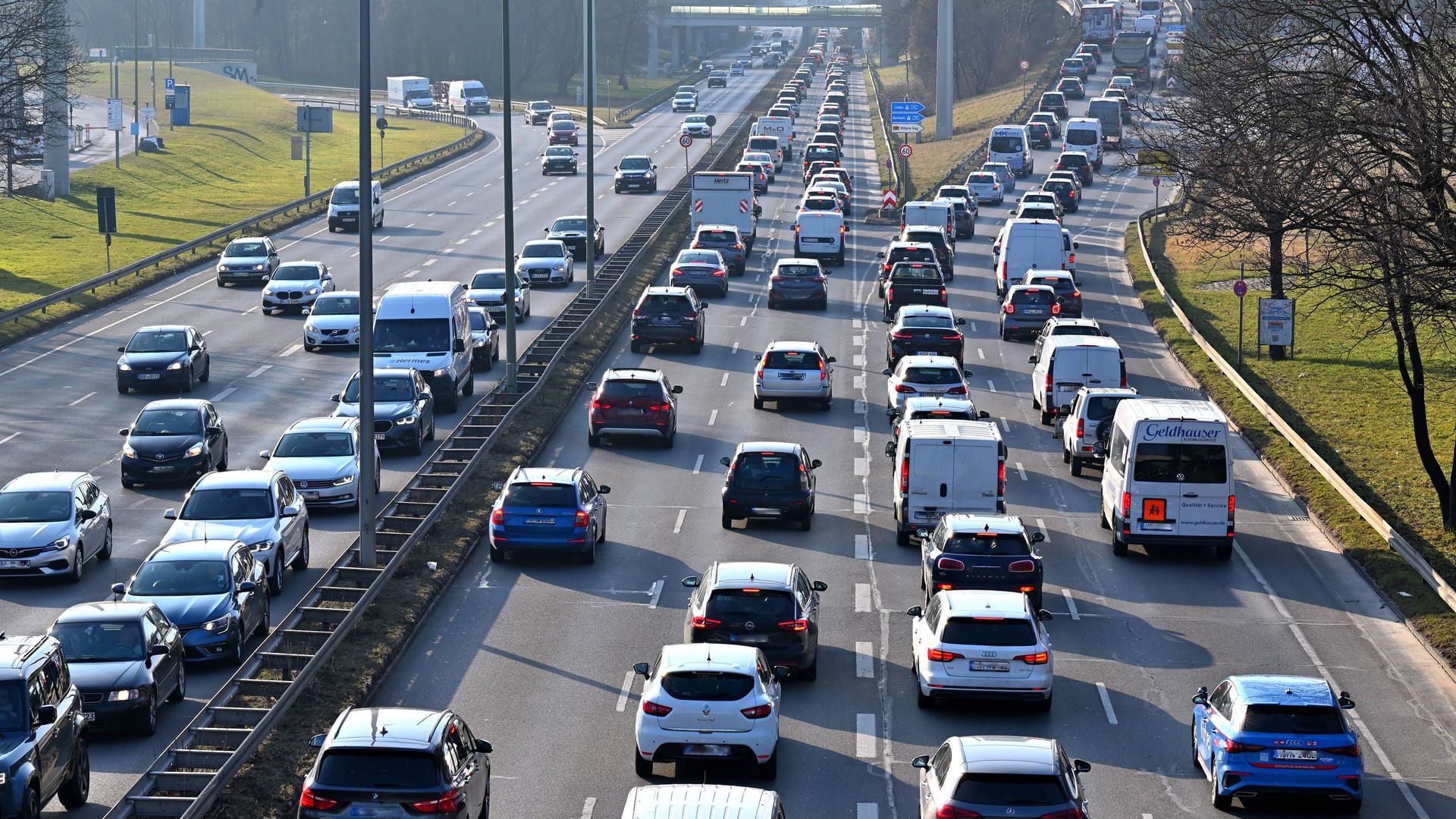 Stau, München, Bayern, Verkehr, Streik, Wetter