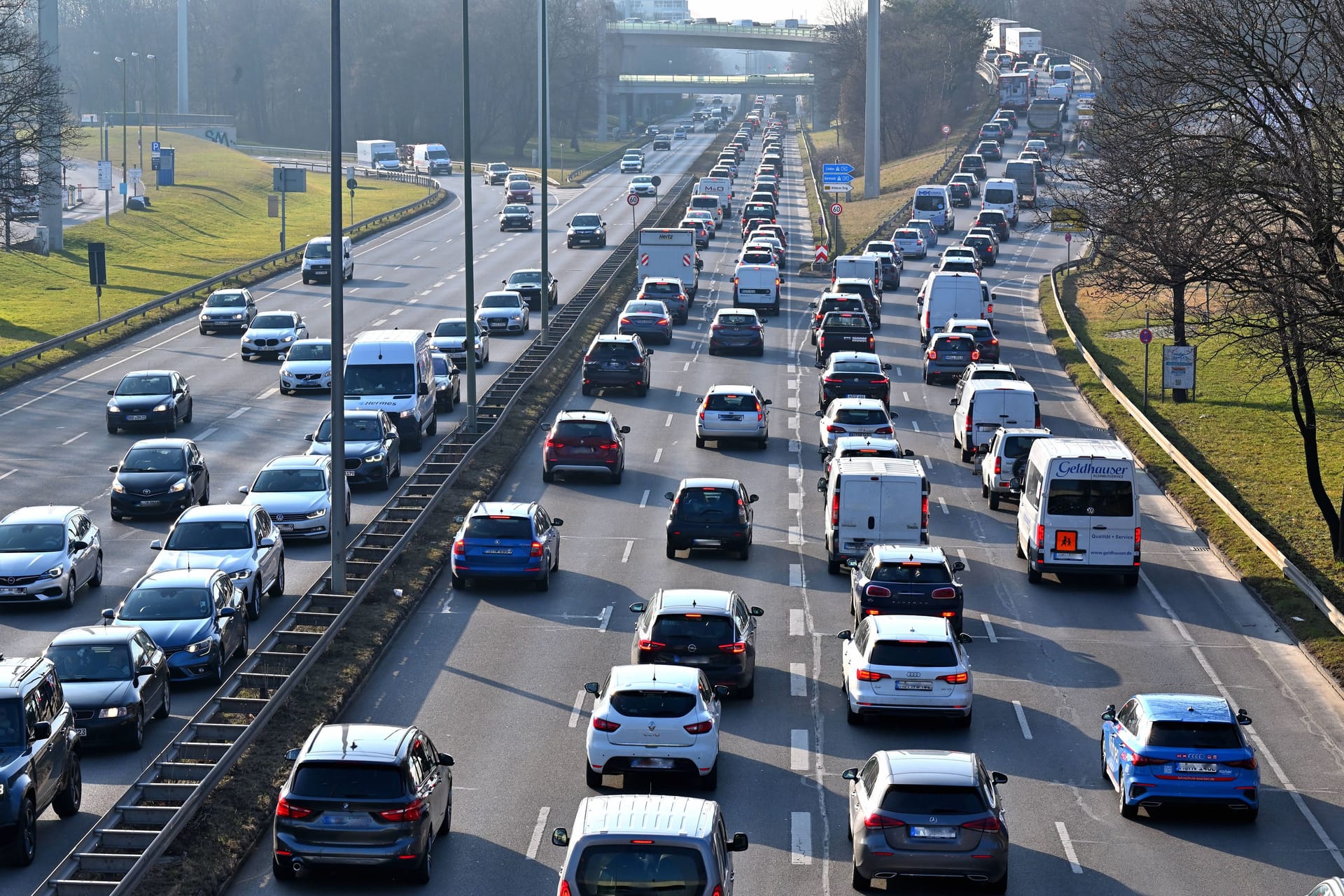 Stau, München, Bayern, Verkehr, Streik, Wetter