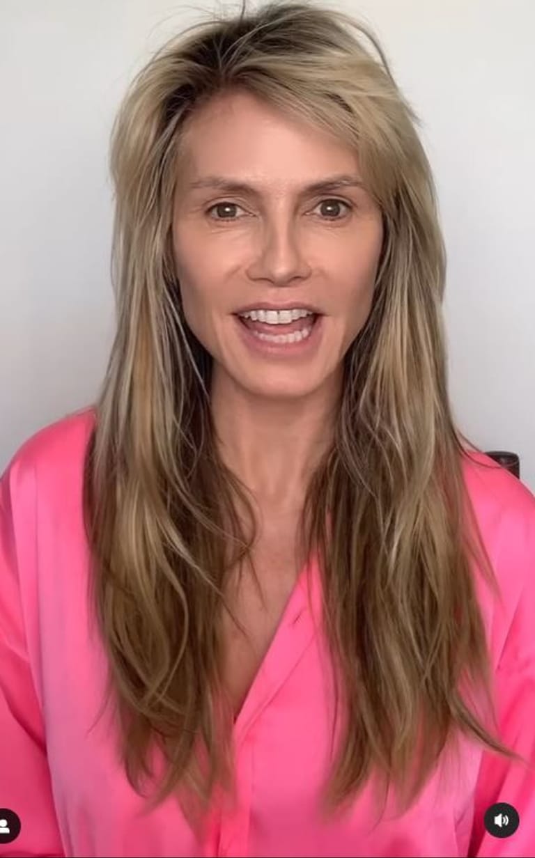 Heidi Klum: Sie zeigt sich ohne Make-up.
