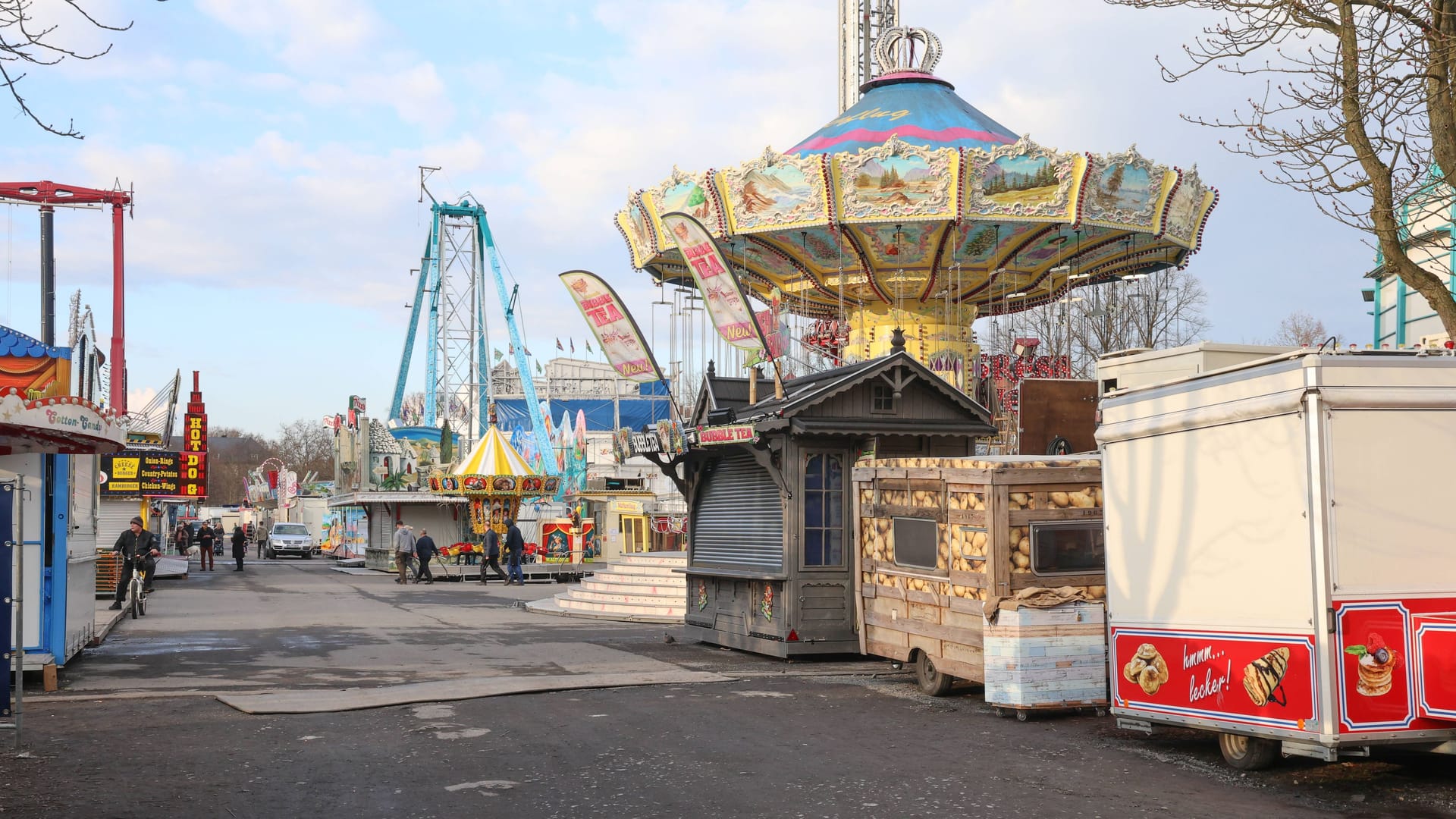 Volksfest in Münster: Die Send wurde nach einem tödlichen Messerangriff vorzeitig abgebrochen.