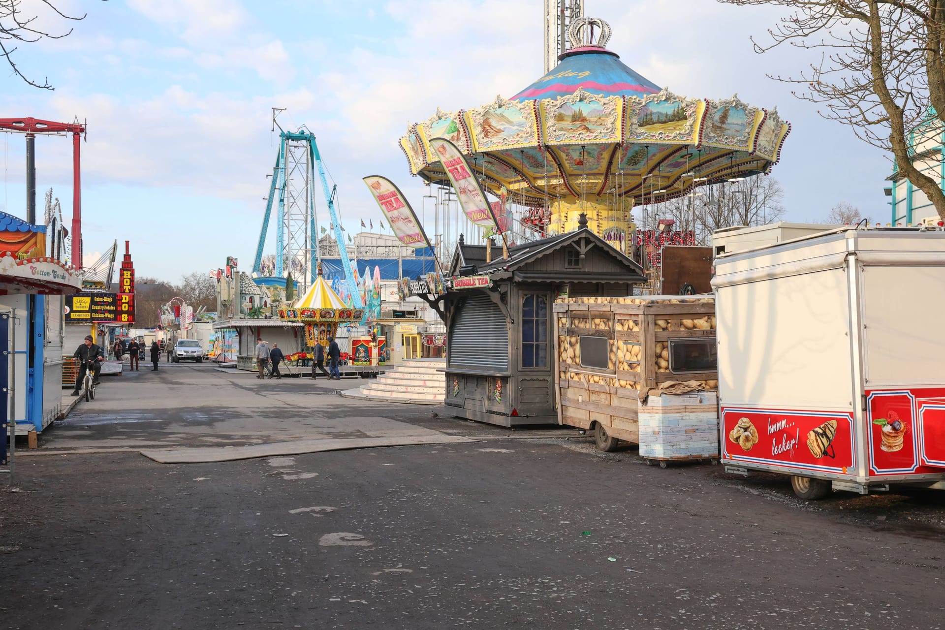 Volksfest in Münster: Die Send wurde nach einem tödlichen Messerangriff vorzeitig abgebrochen.