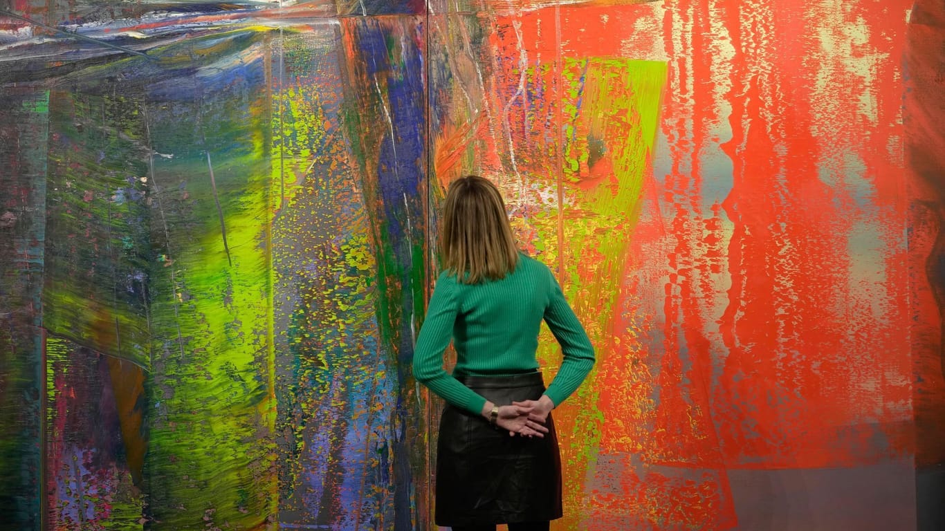 Gerhard Richter malte sein "Abstraktes Bild" im Jahr 1986.