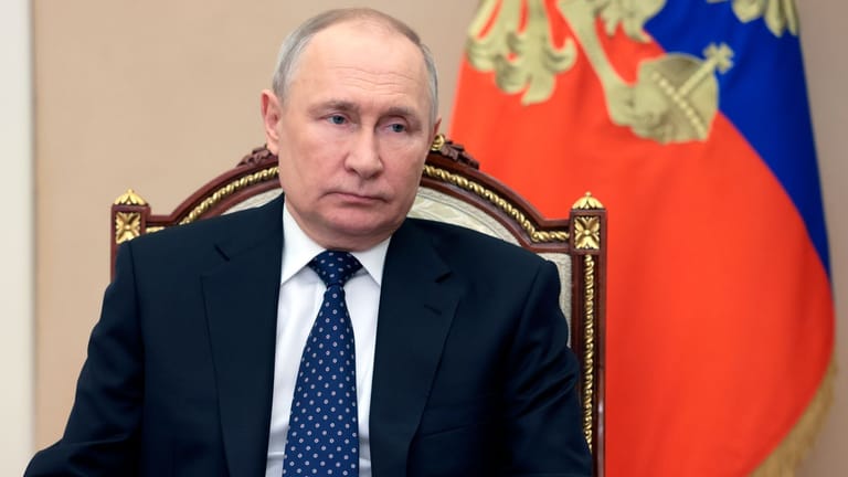 Kremlchef Wladimir Putin: Russlands Öl- und Gasexport ist offenbar eingebrochen.