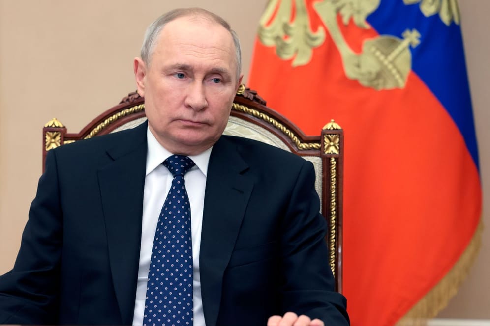 Kremlchef Wladimir Putin: Russlands Öl- und Gasexport ist offenbar eingebrochen.