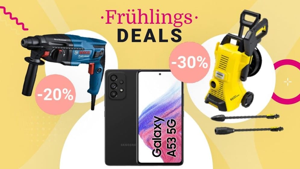 Sparen Sie heute bei den Frühlingsangeboten von Amazon bis zu 40 Prozent. Das sind die besten Deals von Samsung, Bosch und Co. am Dienstag.