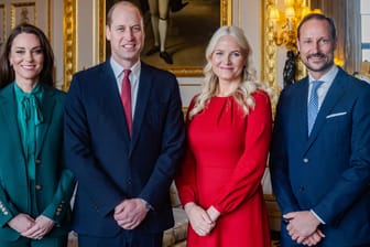 Prinzessin Kate und Promi William empfingen Haakon und Mette-Marit von Norwegen.
