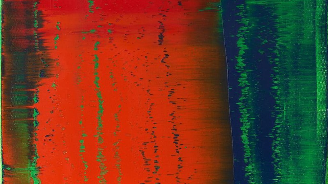 HANDOUT - «Grün-Blau-Rot 789-33» (1993) von Gerhard Richter. Foto: -/Sotheby's/dpa - ACHTUNG: Nur zur redaktionellen Verwendung im Zusammenhang mit einer Berichterstattung über die Auktion und nur mit vollständiger Nennung des vorstehenden Credits