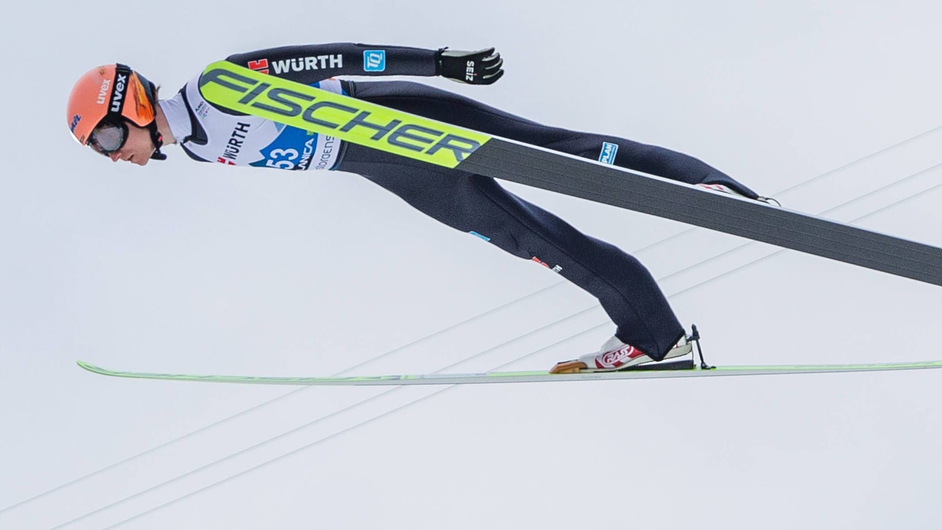 Karl Geiger bei der WM in Planica.