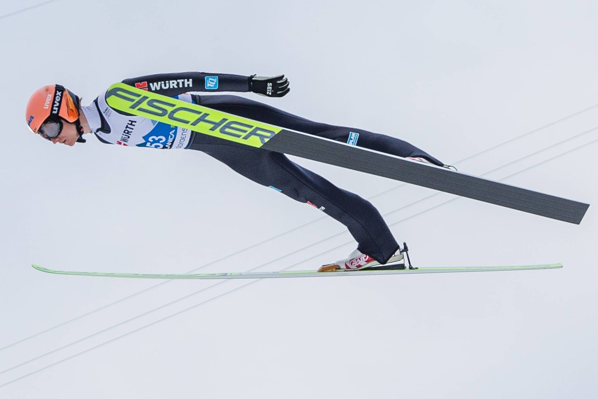 Karl Geiger bei der WM in Planica.