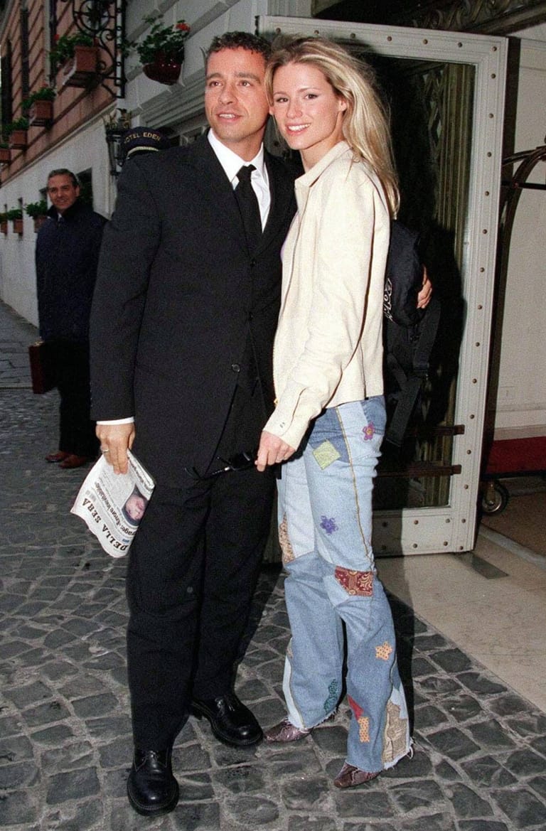 Eros Ramazotti und Michelle Hunziker 2001.