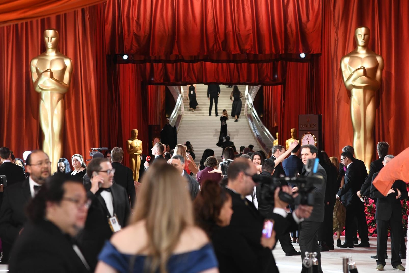 Goldjungs: Der "Red Carpet"-Bereich bei den Oscars.