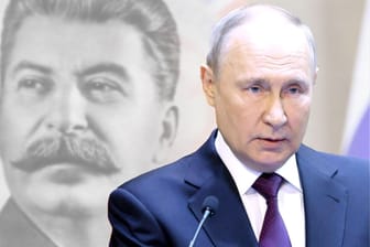 Wladimir Putin und Josef Stalin: In mancher Hinsicht dient der 1953 verstorbene Sowjetdiktator Russlands heutigem Machthaber als Vorbild.