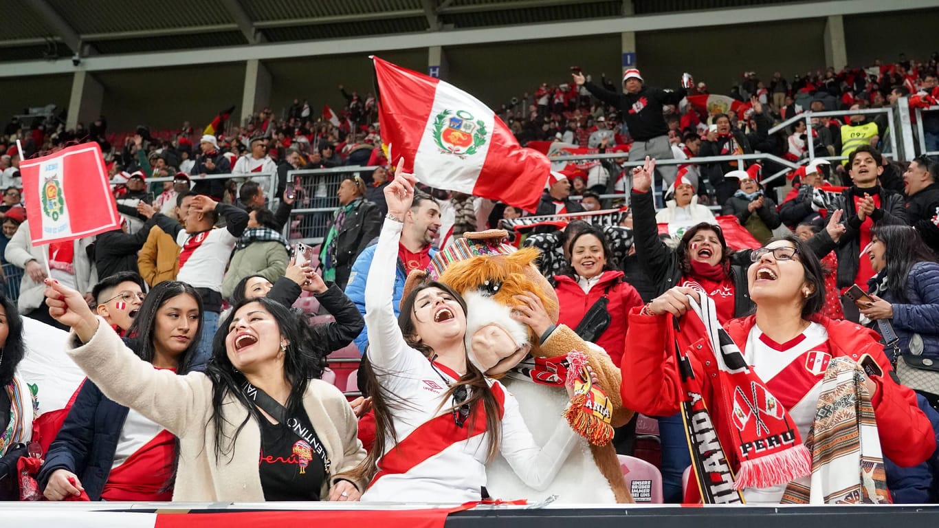 Für richtig Lautstärke in Mainz sorgten in erster Linie die peruanischen Fans.