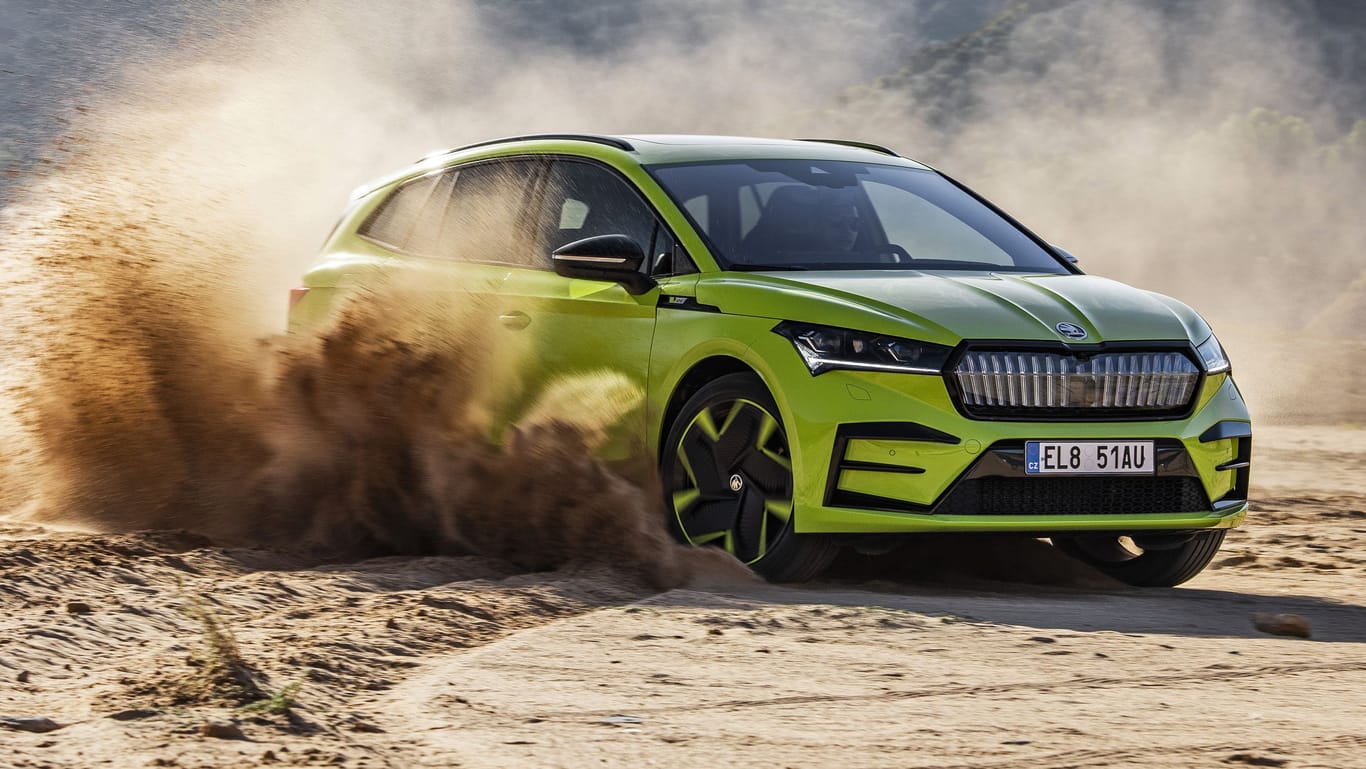 Skoda Enyaq RS iV: Das Elektro-SUV kommt im April auf den Markt.