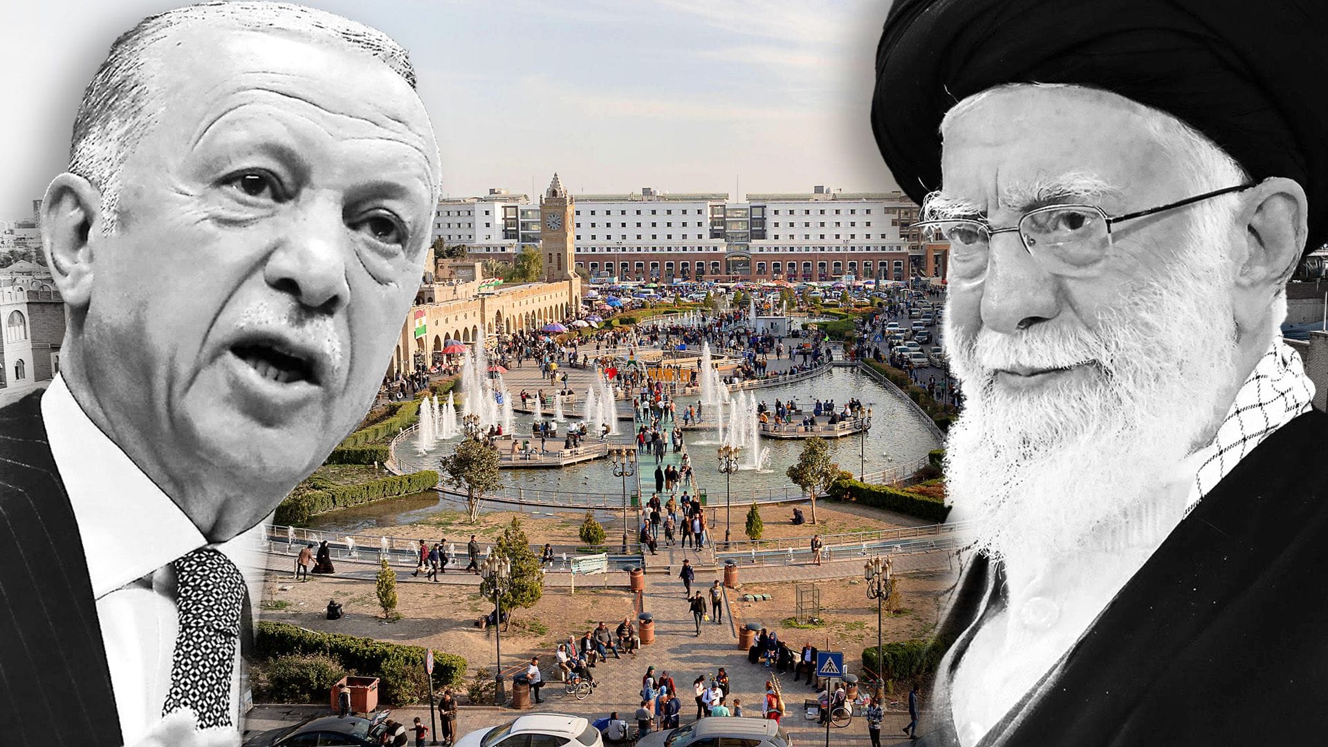 Recep Tayip Erdoğan und Ali Chamenei: Die Türkei und Iran greifen die Kurden im Nordirak an.