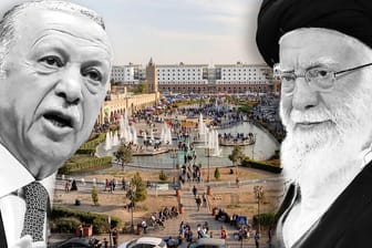 Recep Tayip Erdoğan und Ali Chamenei: Die Türkei und Iran greifen die Kurden im Nordirak an.