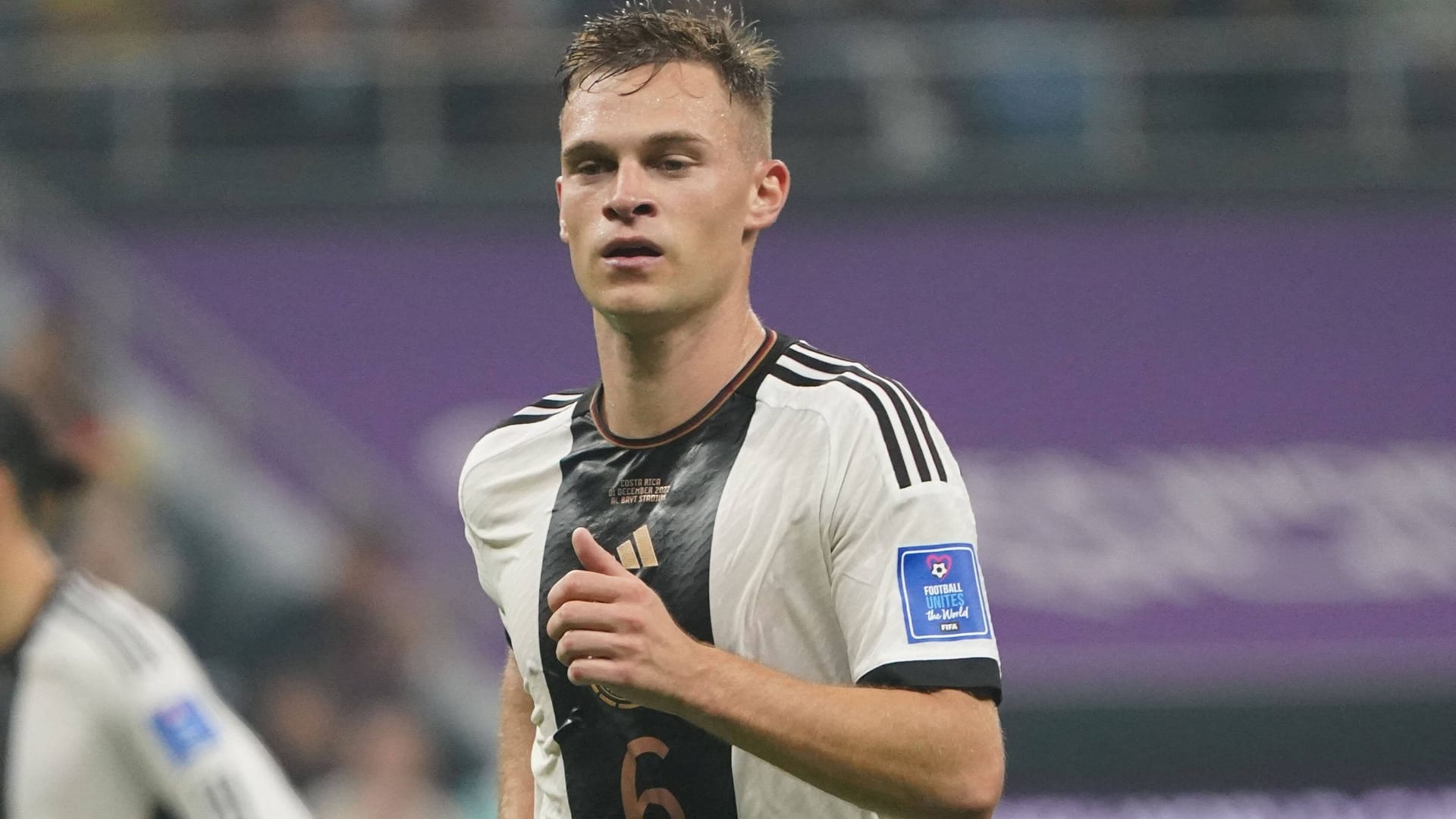 Joshua Kimmich, hier bei der WM 2022 in Katar: Der Nationalspieler ist in den kommenden Spielen Kapitän der DFB-Elf. Joshua Kimmich, hier bei der WM 2022 in Katar: Der Nationalspieler ist in den kommenden Spielen Kapitän der DFB-Elf.