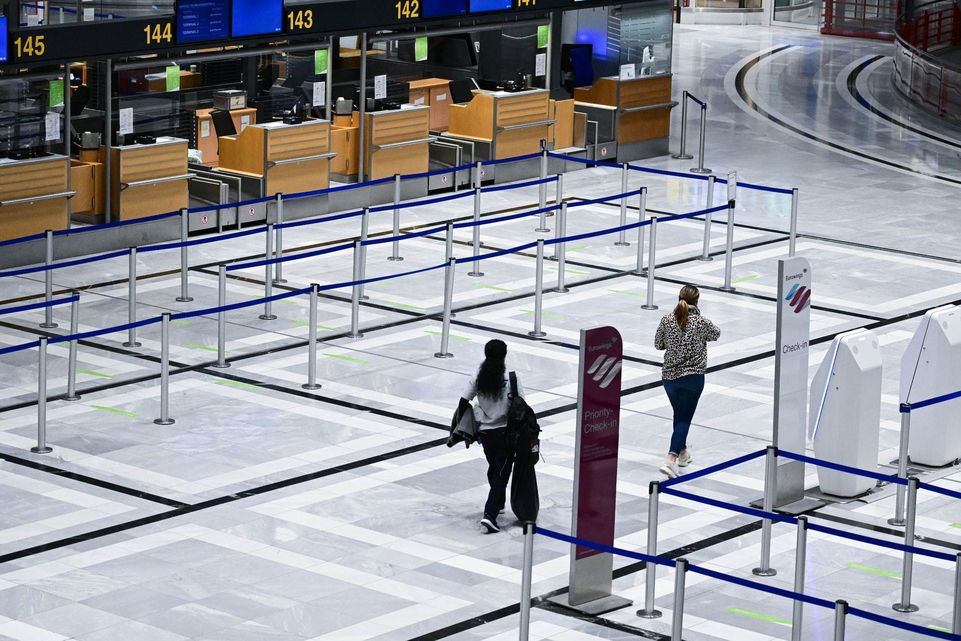 Warnstreik am Flughafen Stuttgart