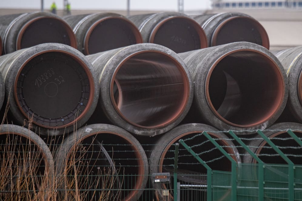 Nicht verbaute Rohre für die Ostsee-Gaspipeline Nord Stream 2 in Mukran in Mecklenburg-Vorpommern: Verlegen ist das eine, eine Reparatur der bestehender Röhre Nord Stream 1 dürfte schwieriger sein.