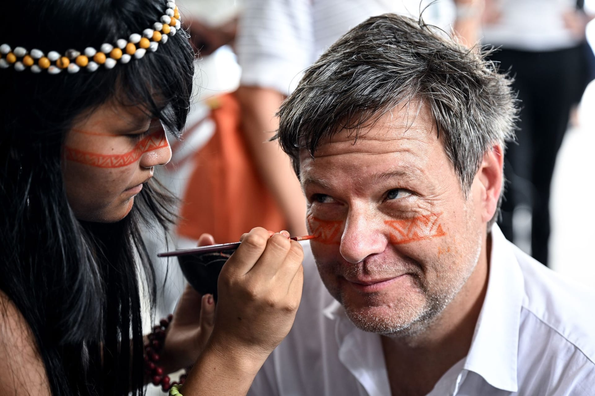 Robert Habeck in Brasilien: Der Bundeswirtschaftsminister soll sich als "Häuptling" vorgestellt haben.