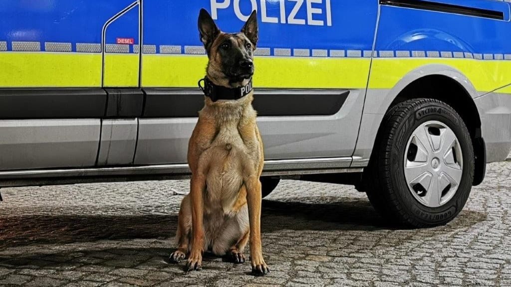 Polizeihund "Boom": Er half, den gescheiterten Kioskräuber dingfest zu machen.