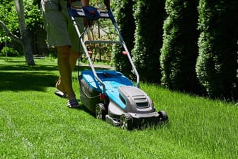 Rasen mähen im Sommer: Wie oft Sie Ihren Rasen mähen hängt von verschiedenen Faktoren ab, wie dem Wetter und der Rasenart.