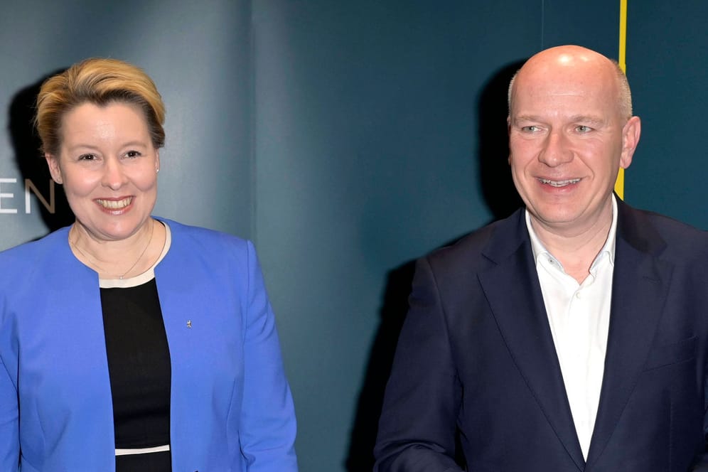 Franziska Giffey und Kai Wegner: CDU und SPD bewegen sich deutlich aufeinander zu.