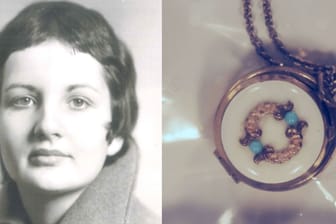 Im Vermisstenfall Elke Kerll sucht die Polizei nach Hinweise – auch mit Fotos einer Halskette (Montage): Wer kann Hinweise zu dem Fall geben?