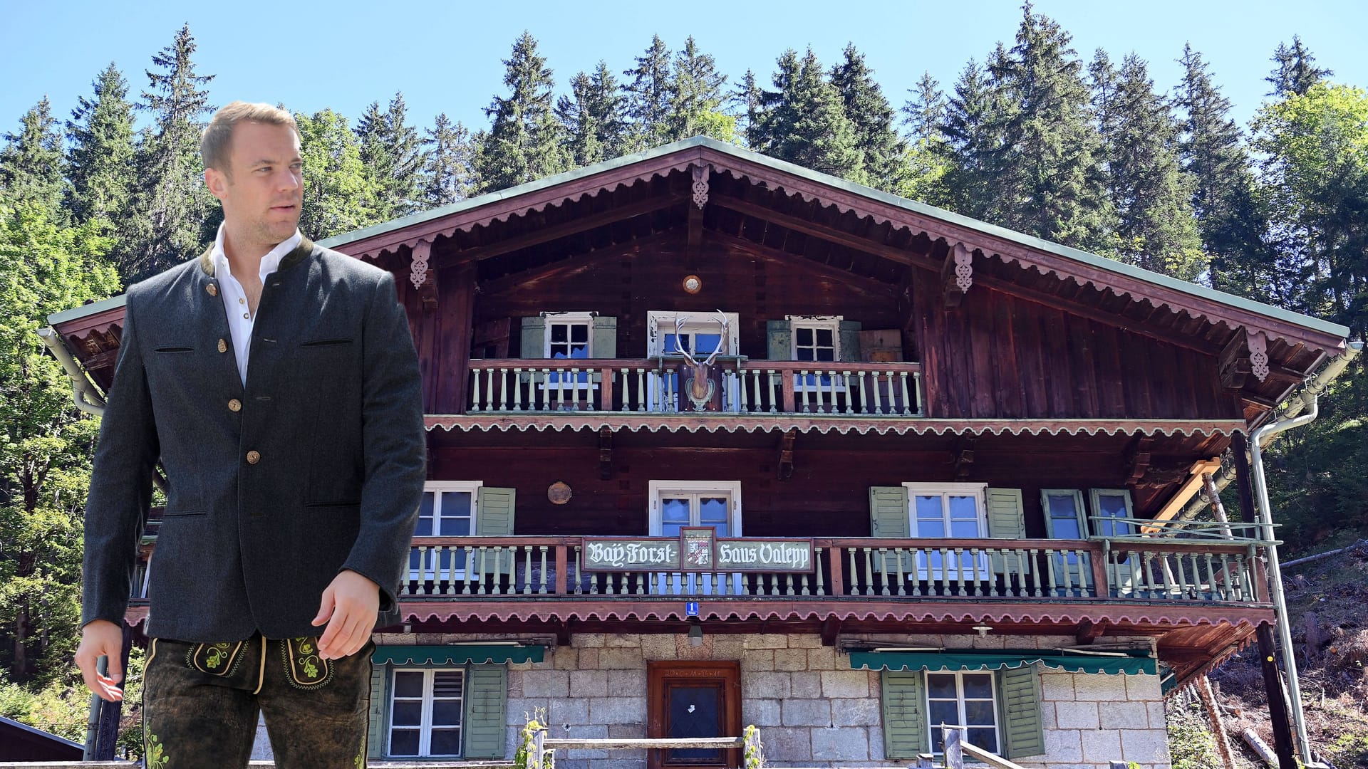Manuel Neuer hat das Forsthaus Valepp als Investor übernommen (Archivbilder): Derzeit wird es umgebaut.