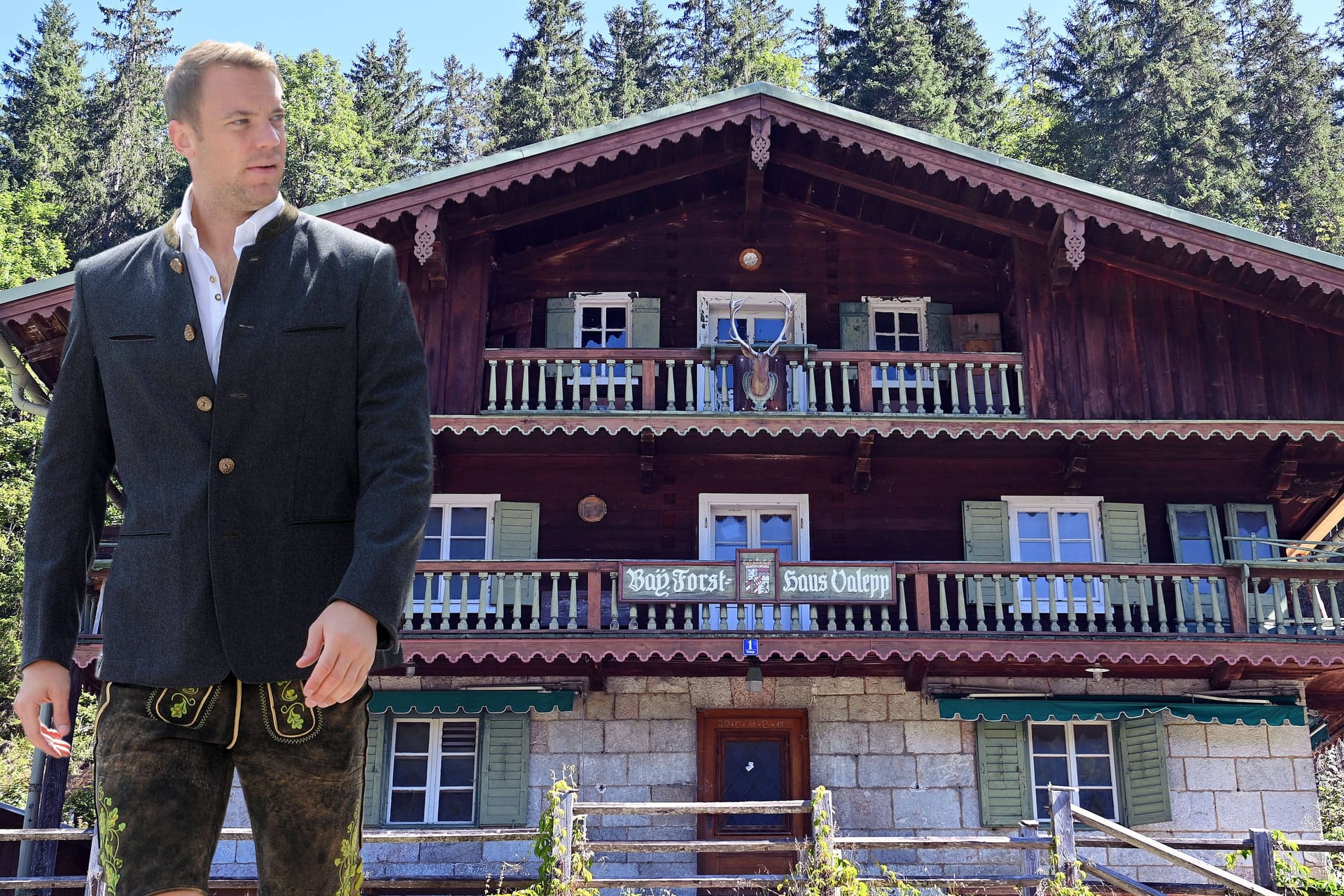 Manuel Neuer hat das Forsthaus Valepp als Investor übernommen (Archivbilder): Derzeit wird es umgebaut.