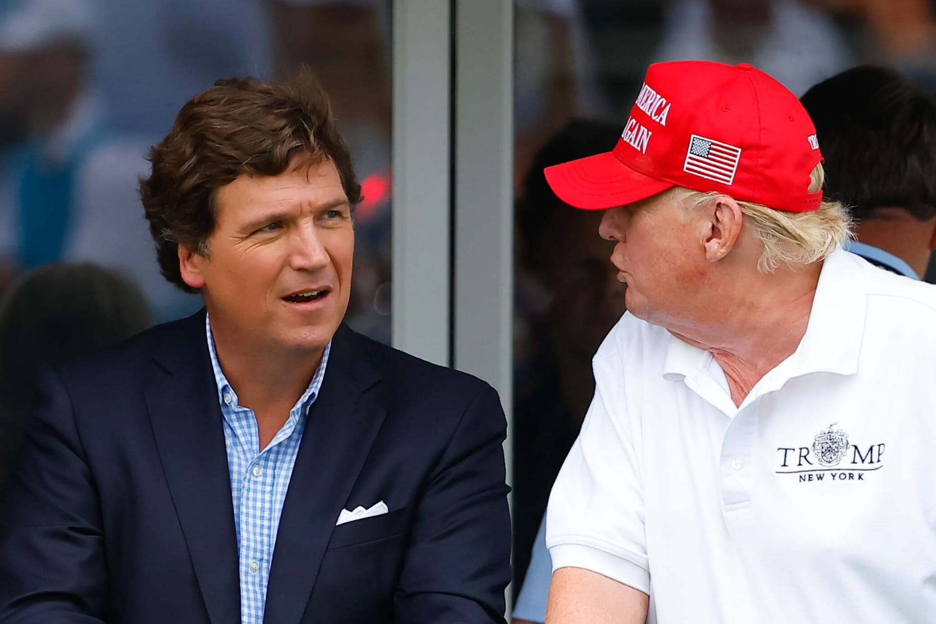 Noch immer ganz nah am Ex-Präsidenten: "Fox News"-Moderator Tucker Carlson