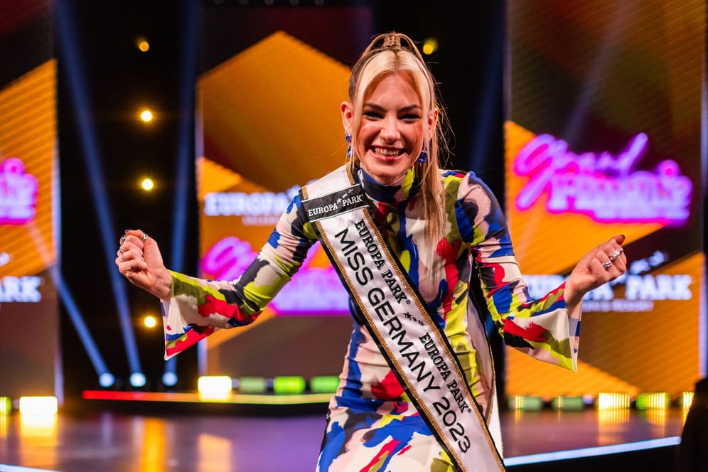 Kira Geiss jubelt: Sie ist Miss Germany 2023.