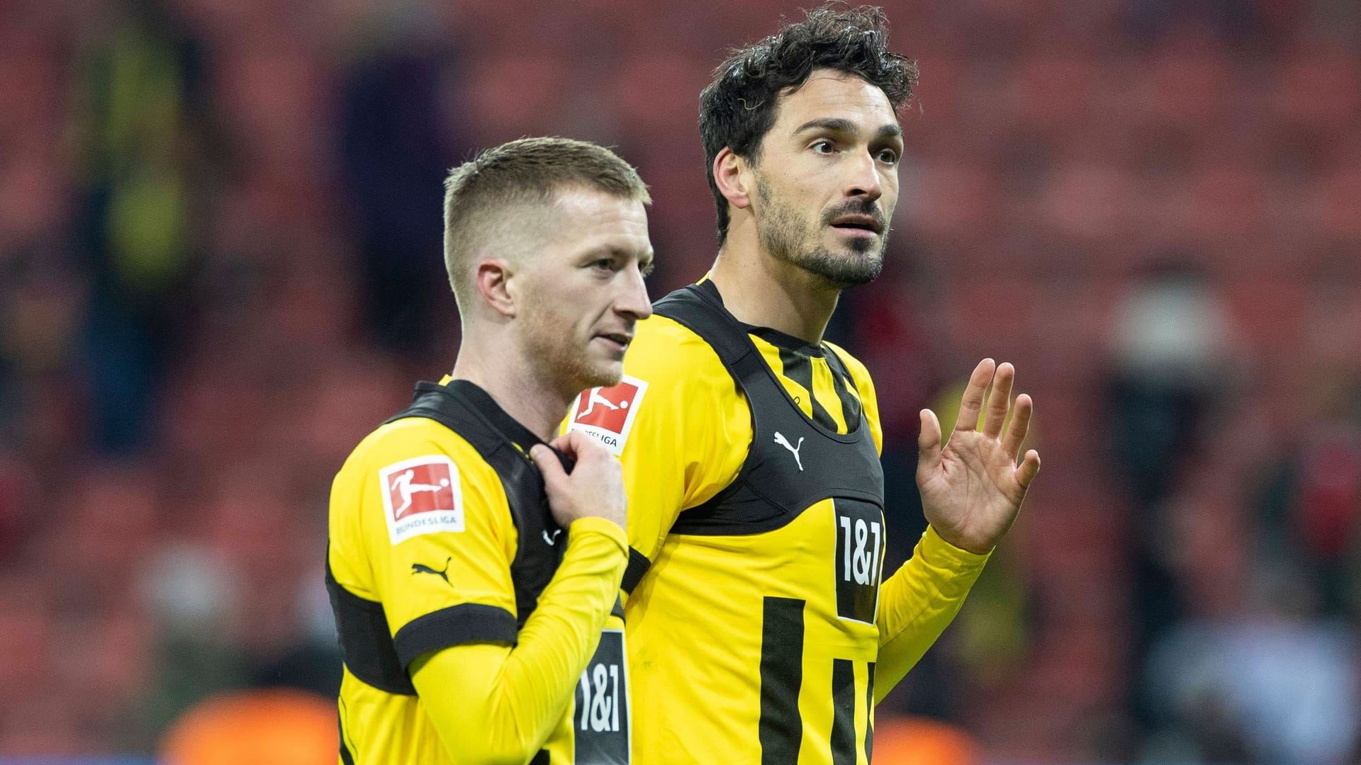 Marco Reus (li.) und Mats Hummels im BVB-Trikot. Marco Reus (li.) und Mats Hummels im BVB-Trikot.