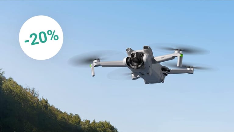 Für 4K-HDR-Videos und viel Flugspaß: Heute ist die Drohne Mini 3 von DJI zum Rekord-Tiefpreis im Angebot.