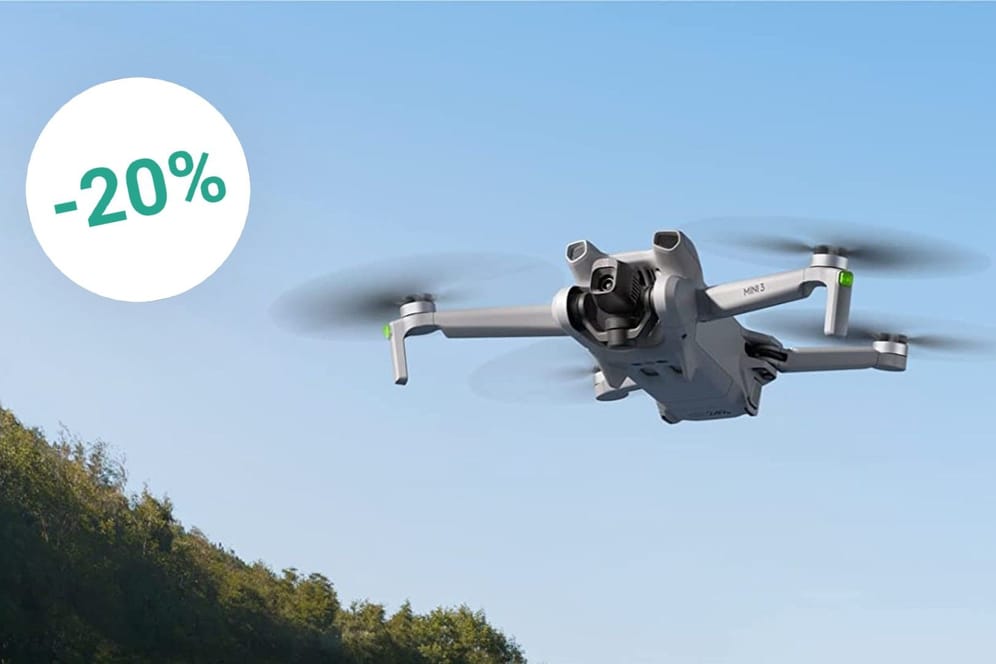 Für 4K-HDR-Videos und viel Flugspaß: Heute ist die Drohne Mini 3 von DJI zum Rekord-Tiefpreis im Angebot.