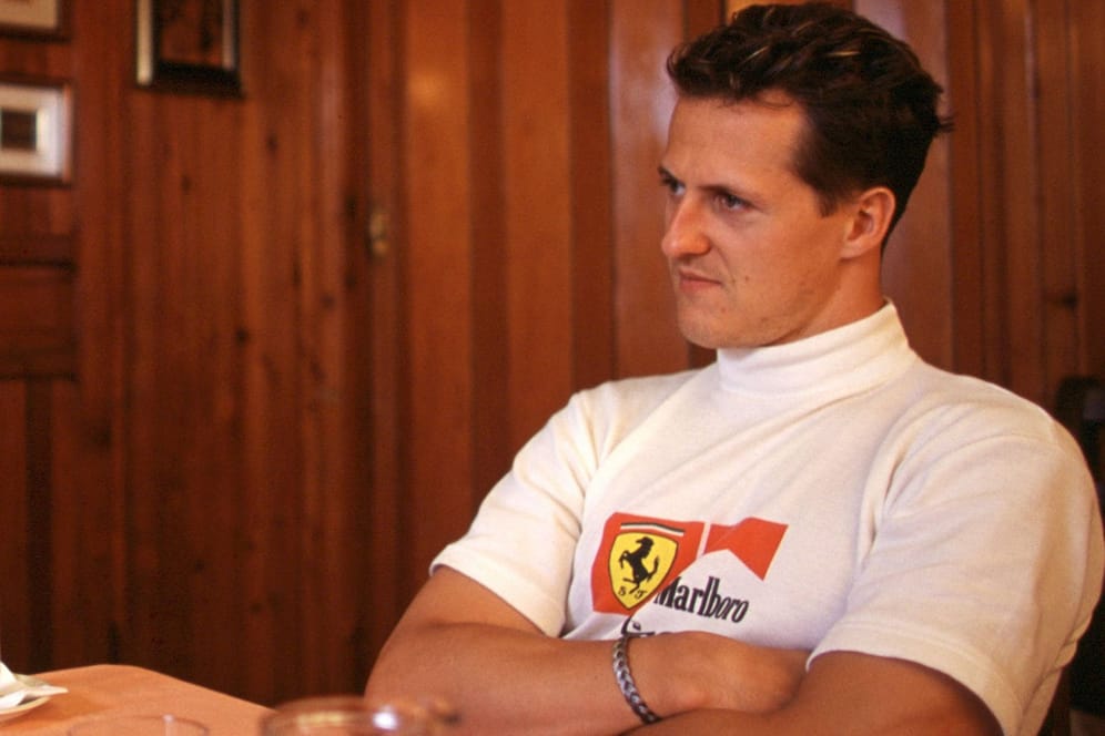 Moment der Einkehr: Michael Schumacher 2001 im Restaurant "Montana".