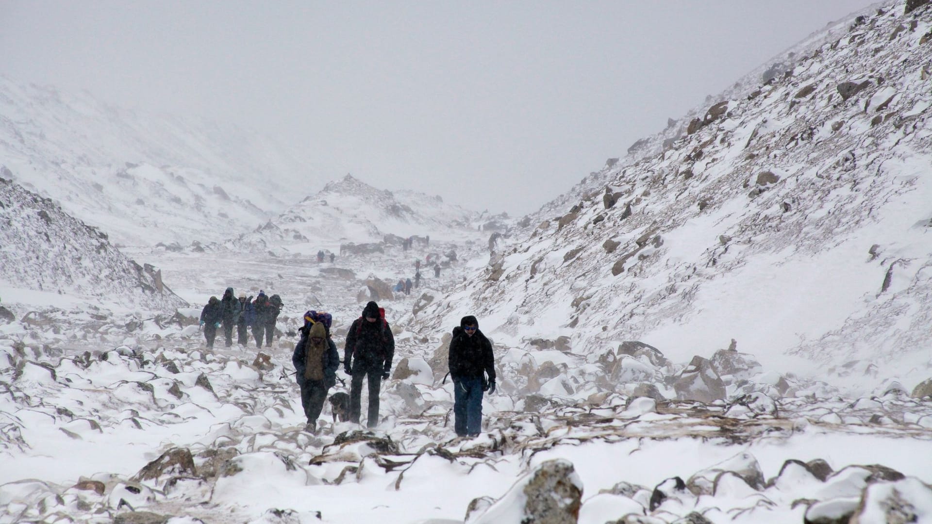 Bergsteiger am Mount Everest