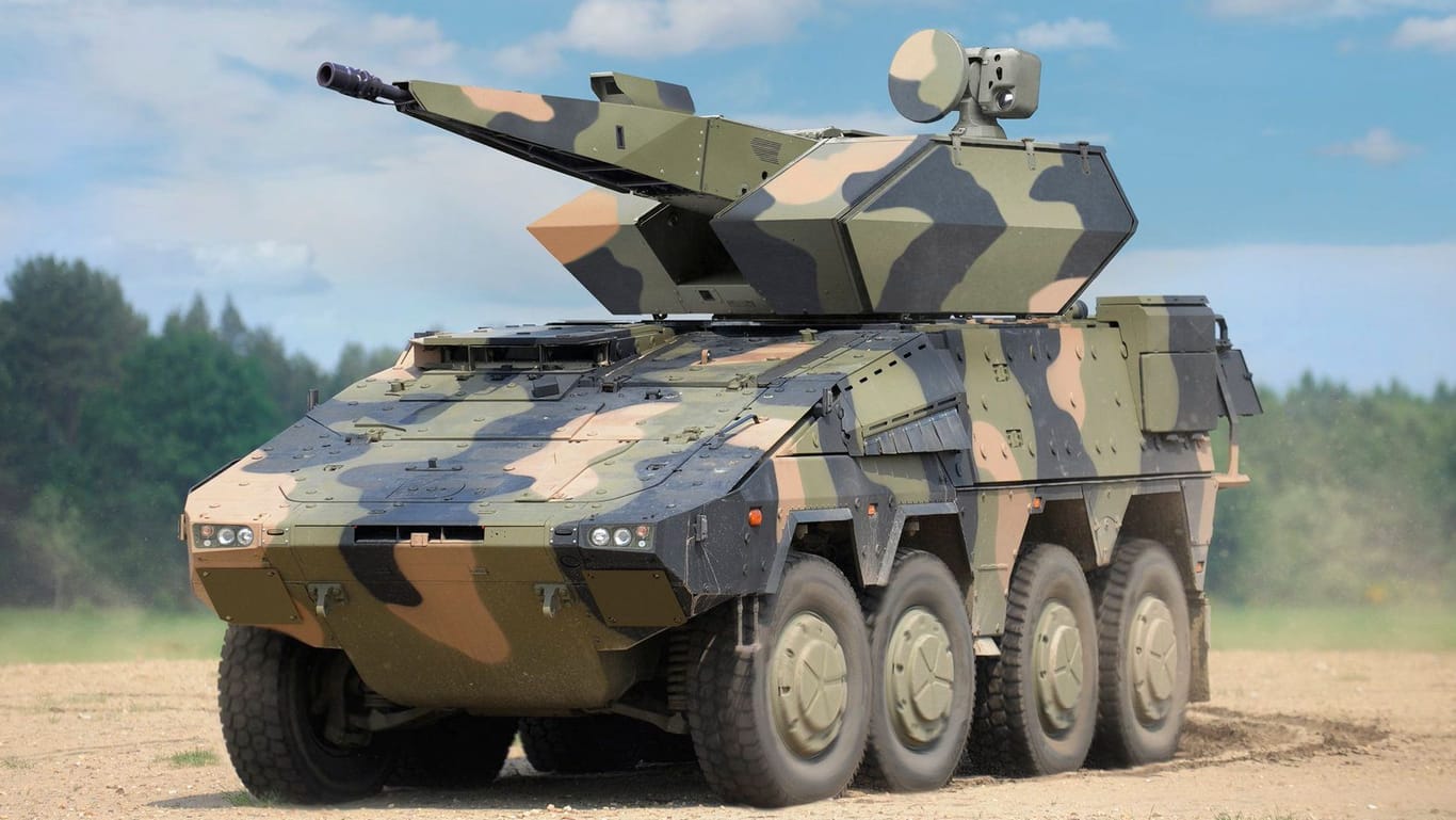 Der "Skyranger" von Rheinmetall: Das System soll in der Ukraine auf Leopard-1-Panzern verbaut werden.