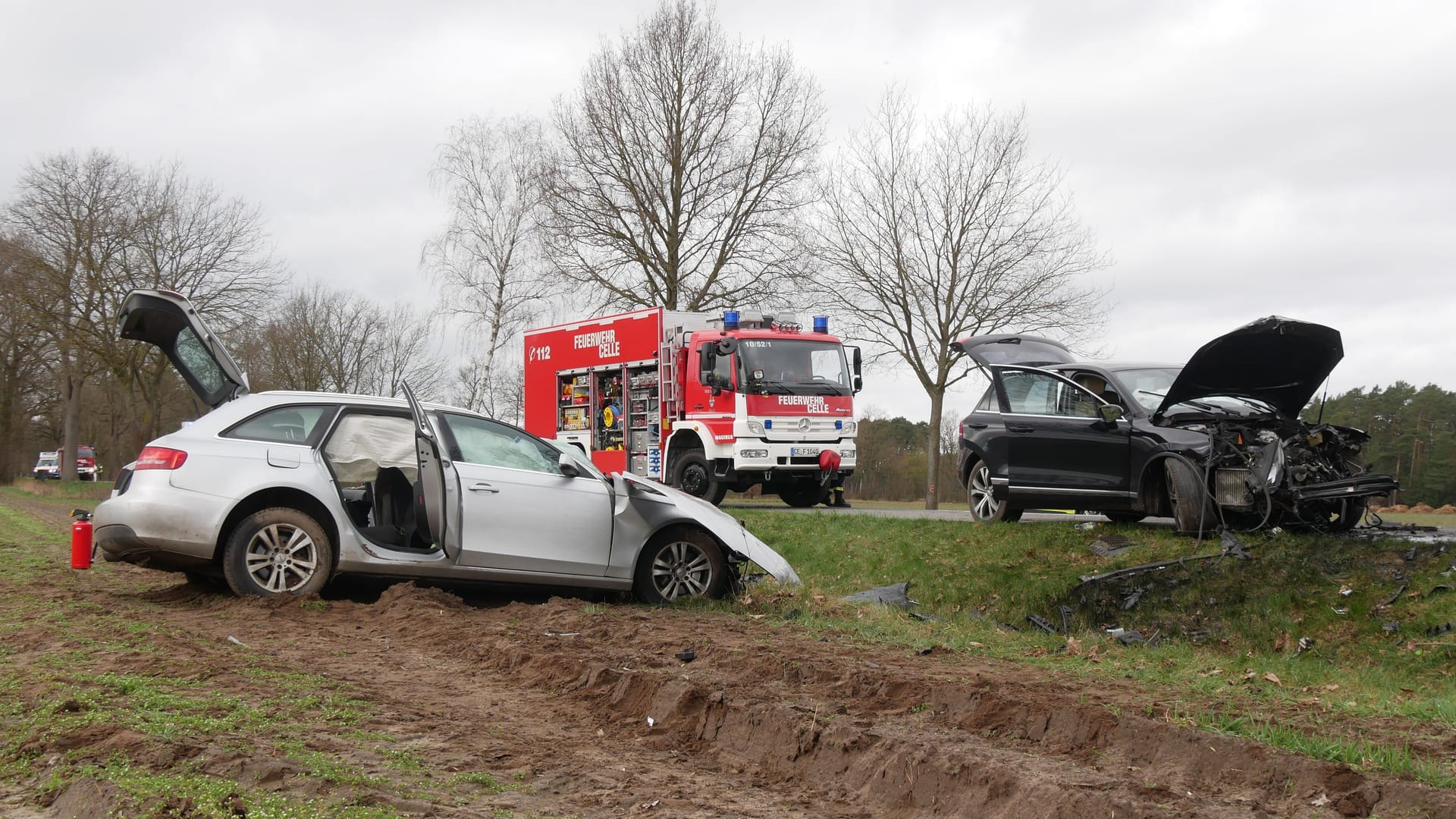 Unfall in Wienhausen: Ein Überholmanöver endete mit einem Unfall.