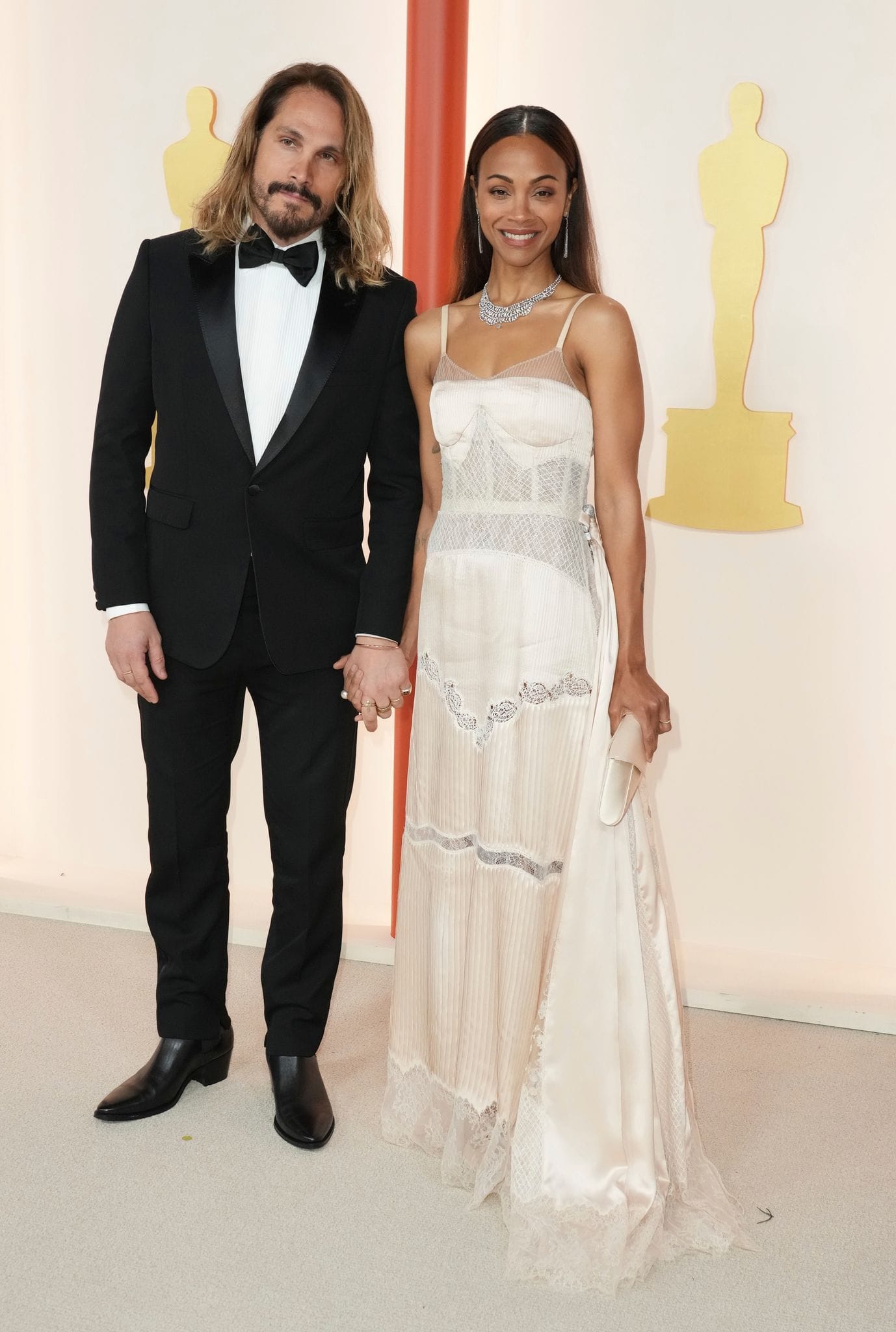 Schauspielerin Zoe Saldana und ihr Mann Marco Perego