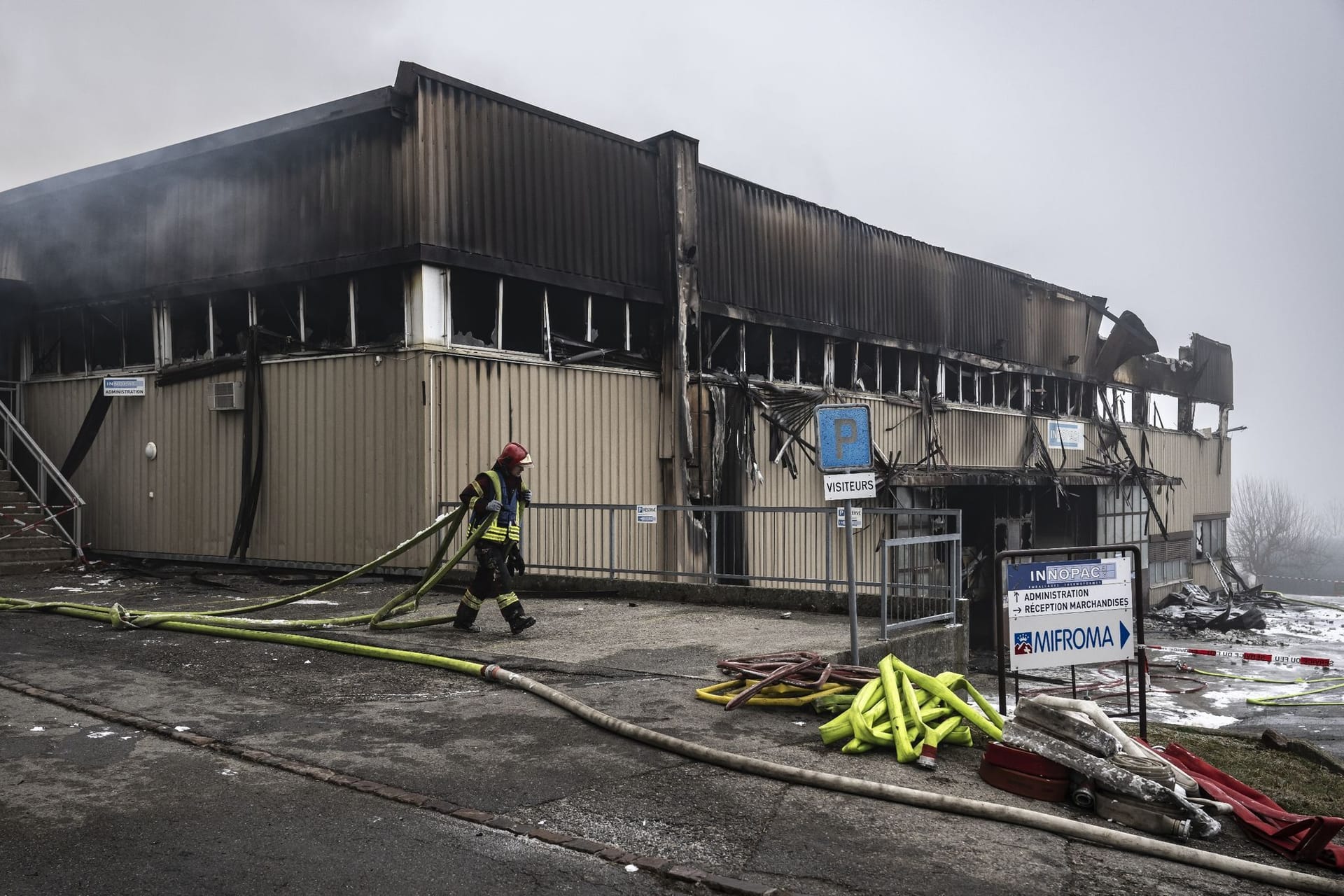 Feuer in Schweizer Käselager